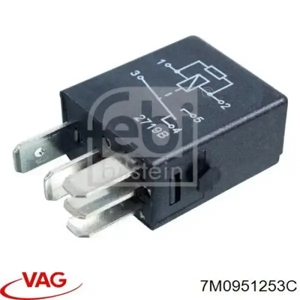 Реле электрическое многофункциональное VAG 7M0951253C цена, от 1.27 USD