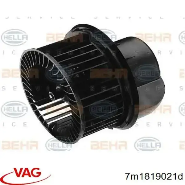 Мотор вентилятора печки (отопителя салона) VAG 7M1819021D