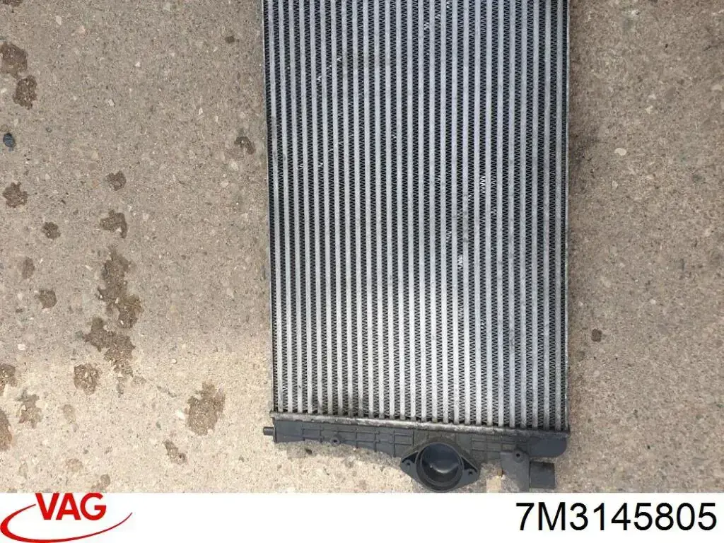 Radiador de intercooler 7M3145805 VAG