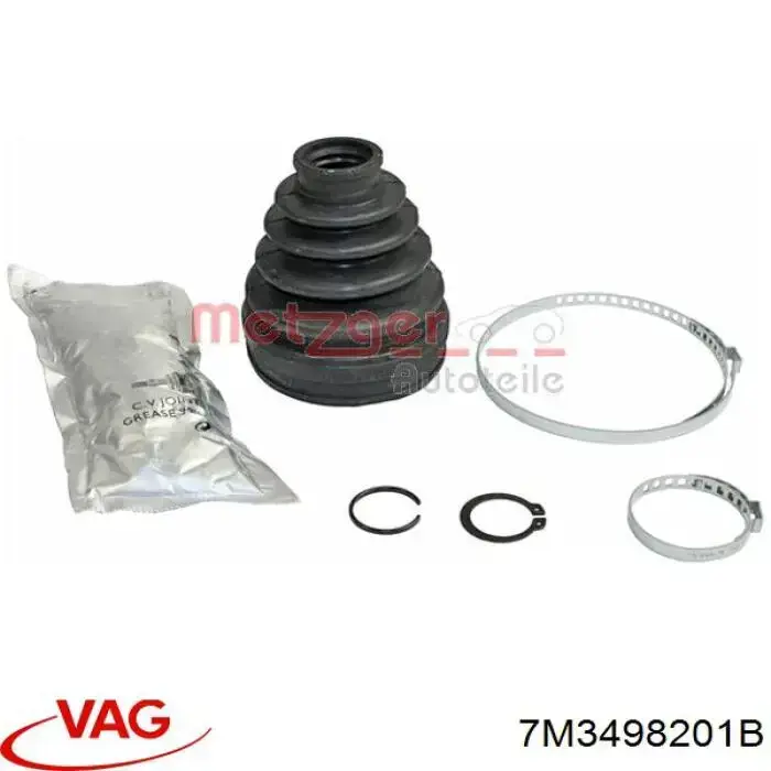Пыльник шарнира угловых скоростей внутренний передний VAG 7M3498201B цена, от 10.65 USD