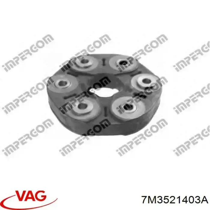 7M3521403A VAG Муфта кардана эластичная задняя