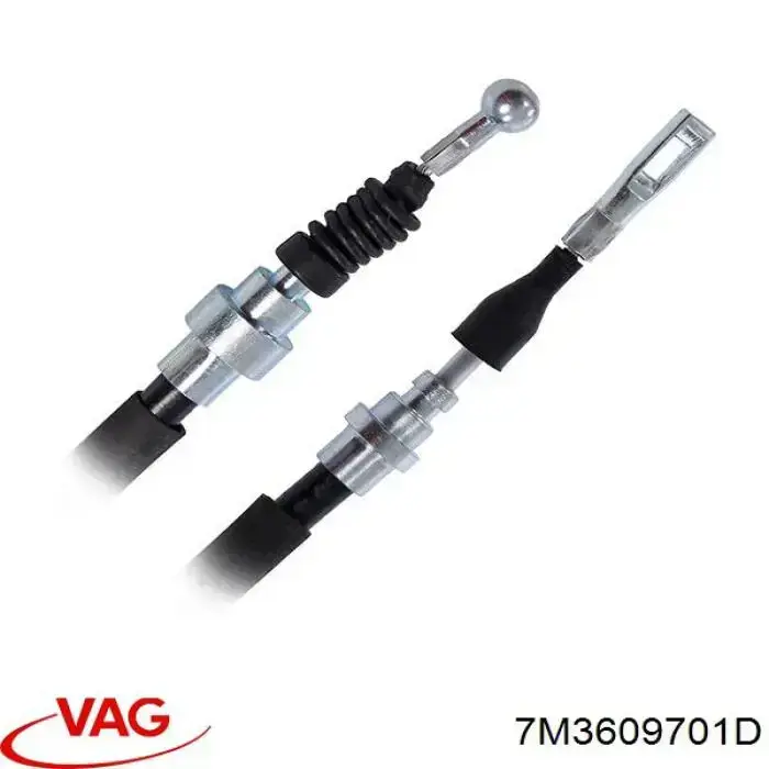 Задний трос ручника 7M3609701D VAG
