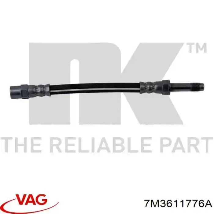 Тормозной шланг задний VAG 7M3611776A цена, от 3.79 USD