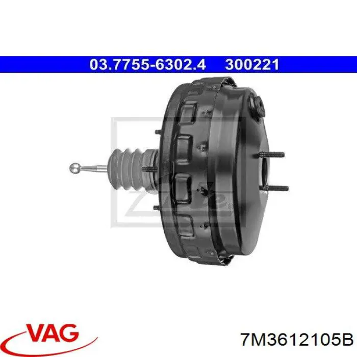 7M3612105B VAG reforçador dos freios a vácuo