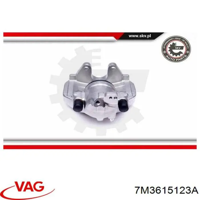 Суппорт тормозной передний левый VAG 7M3615123A