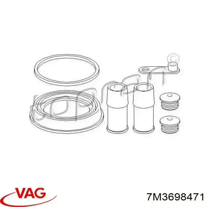 Ремкомплект переднего суппорта 7M3698471 VAG