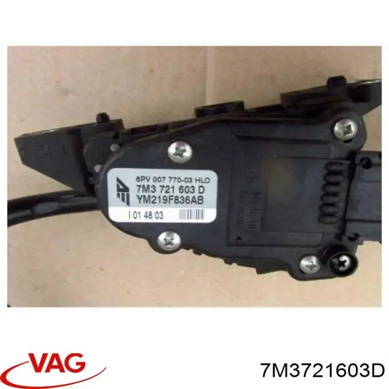 7M3721603D VAG pedal de gás (de acelerador)