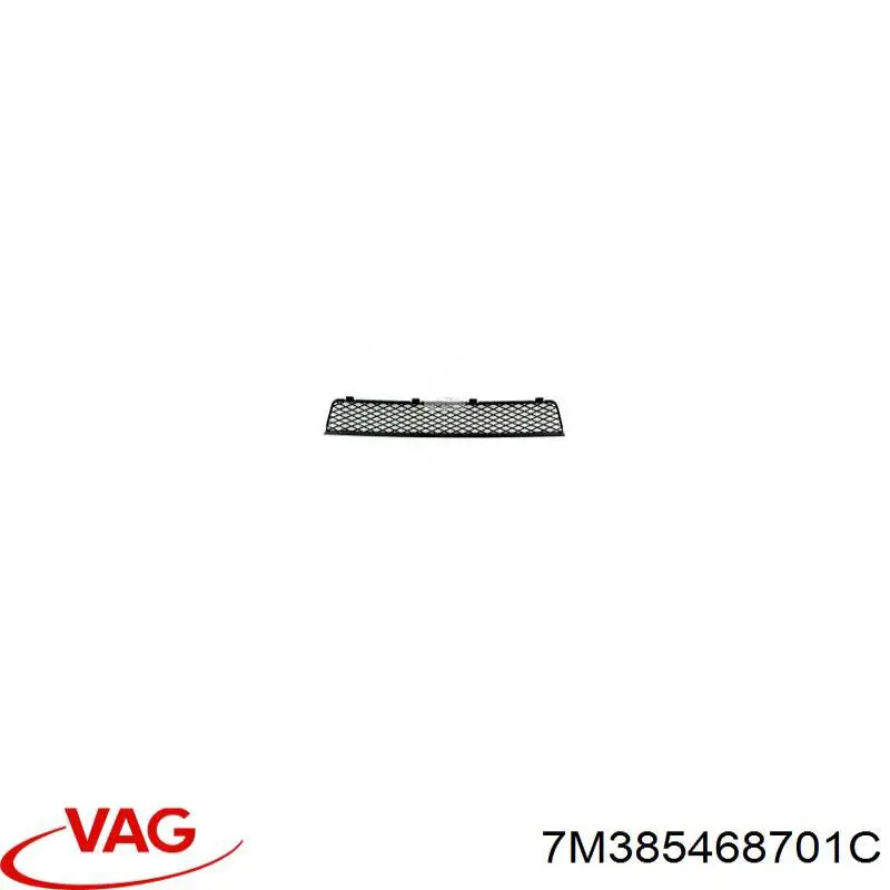 7M385468701C VAG решетка бампера переднего центральная