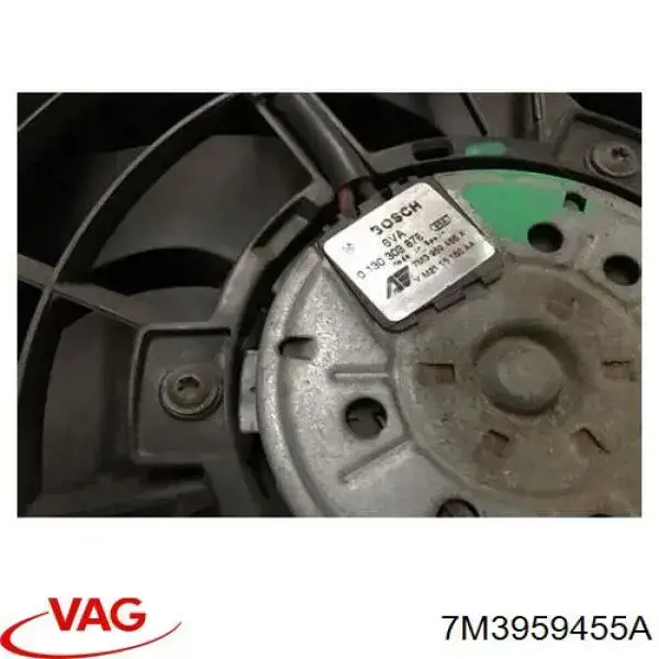 7M3959455A VAG электровентилятор охлаждения в сборе (мотор+крыльчатка)