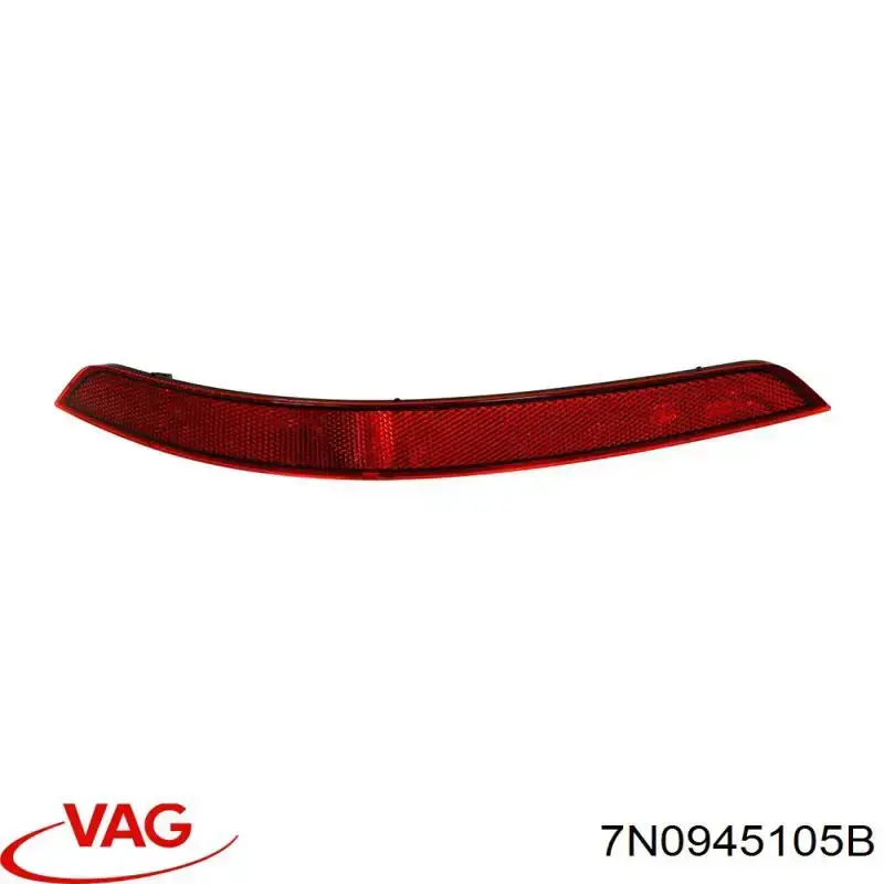7N0945105B VAG Левый катафот бампера