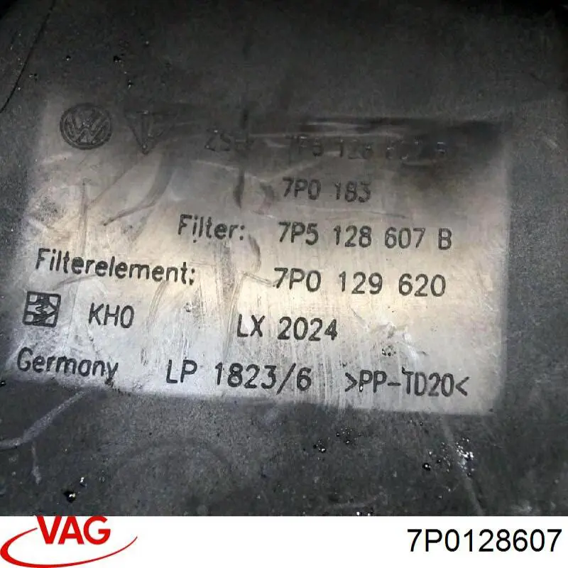 Купить 7P0128607 VAG Корпус воздушного фильтра