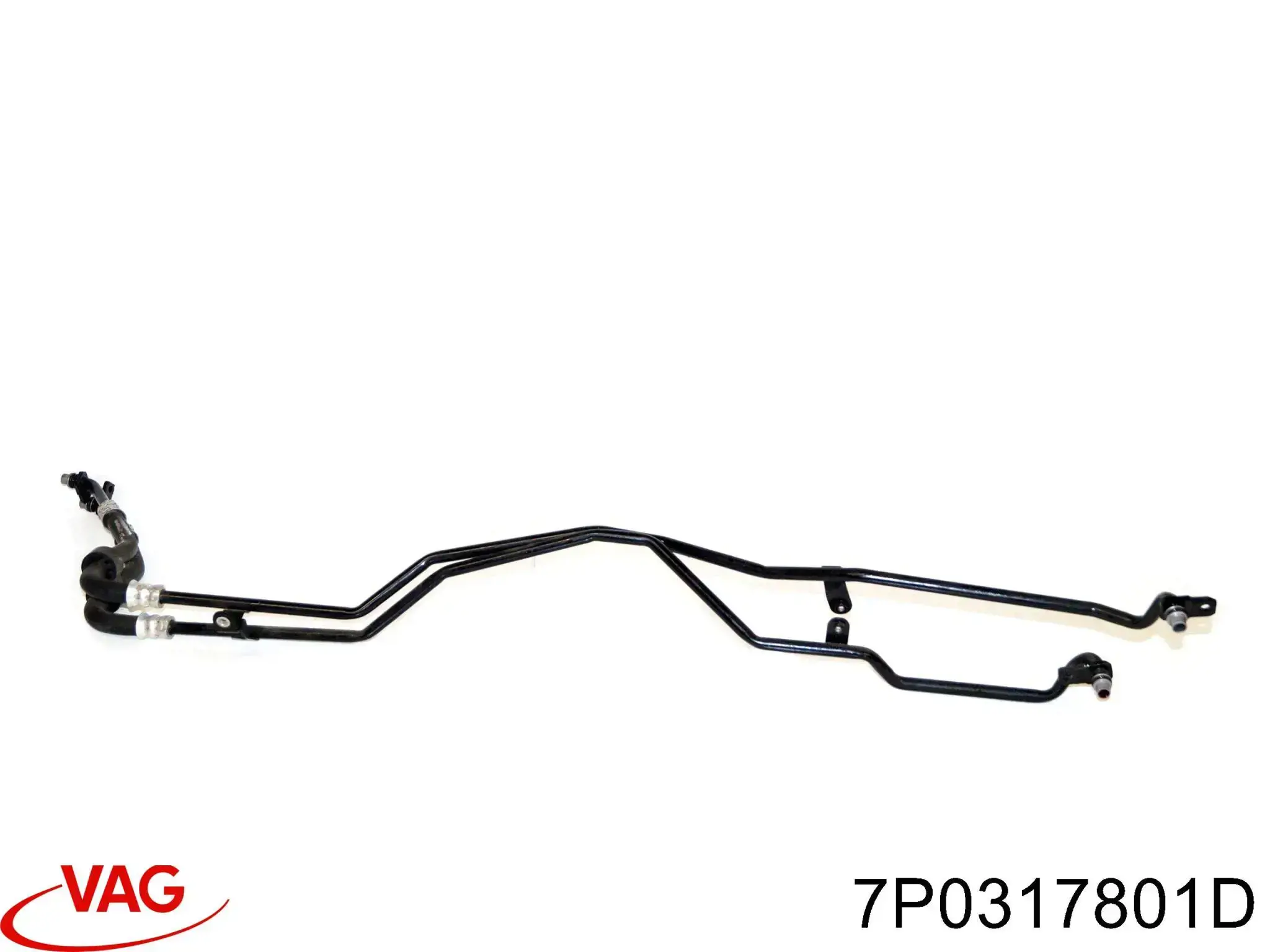 95830708220 Porsche Трубка масляного радиатора АКПП, сдвоеная