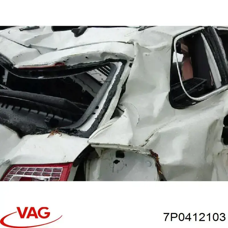 7P0412103 VAG Проставка (резиновое кольцо) пружины передней нижняя