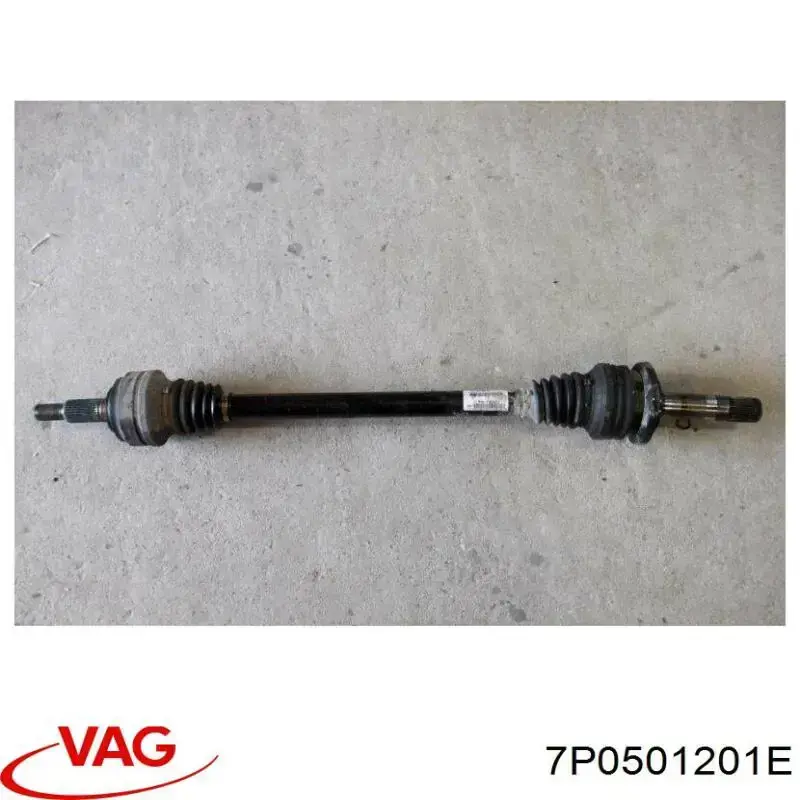 7P0501201E VAG Полуось задняя левая