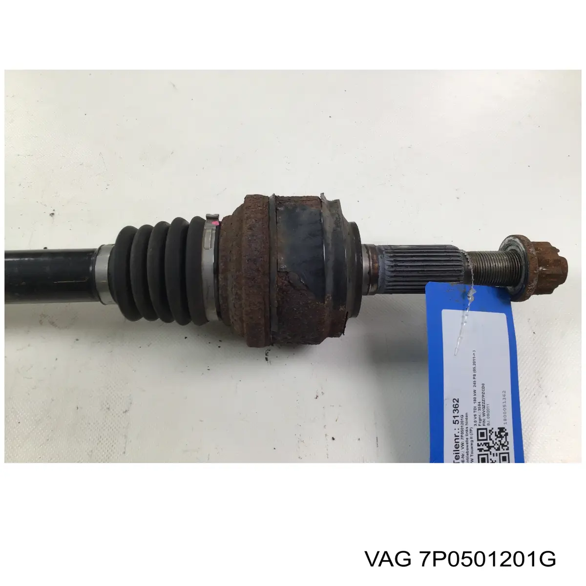 Задняя полуось 7P0501201G VAG