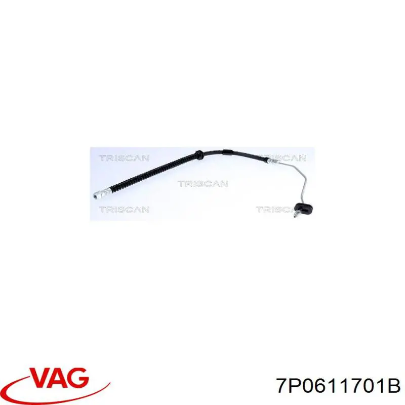 Шланг тормозной передний, левый VAG 7P0611701 цена, от 11.65 USD