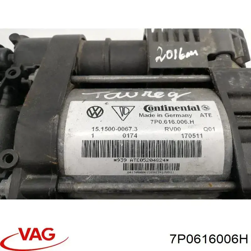 Купить 7P0616006H VAG Компрессор пневмоподкачки (амортизаторов)