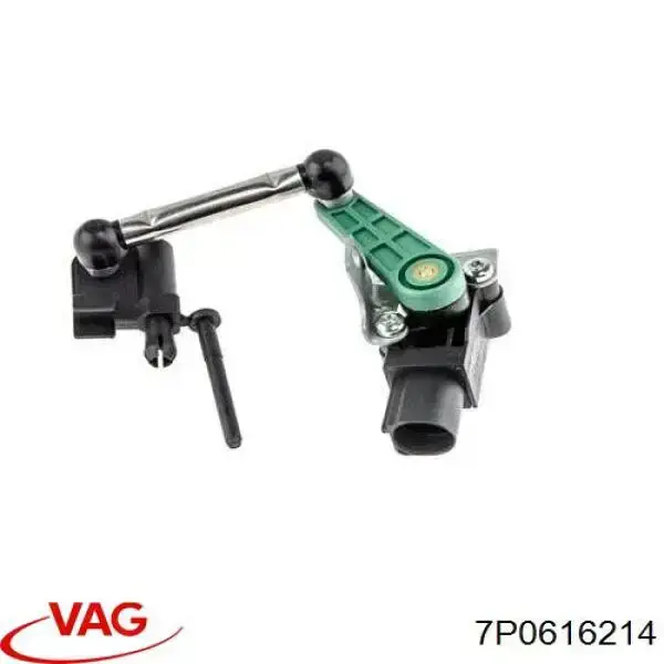 7P0616214 VAG sensor dianteiro direito do nível de posição de carroçaria