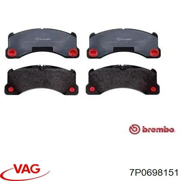 Колодки VAG 7P0698151 цена, от 92.30 USD