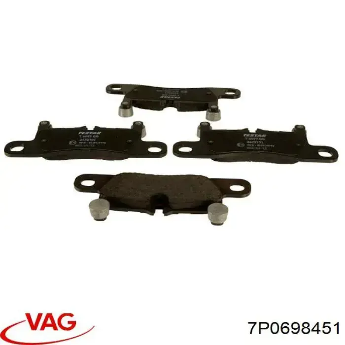 7P0698451 VAG Колодки тормозные дисковые комплект