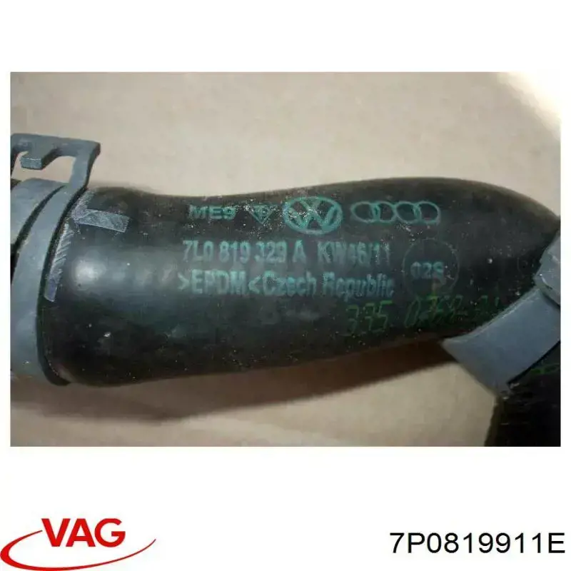 Шланг радиатора печки обратка VAG 7P0819911E цена, от 8.47 USD