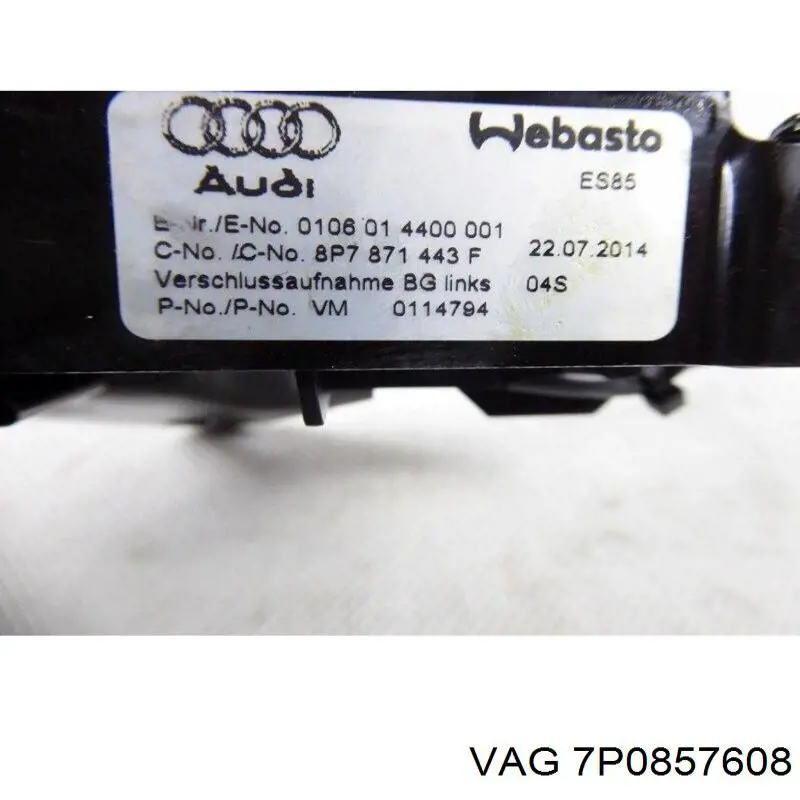  VAG 7P0857608