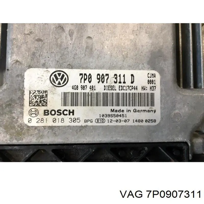 7P0907311 VAG Мозги двигателя
