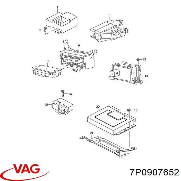 1K0907652B VAG Датчик ЕСП
