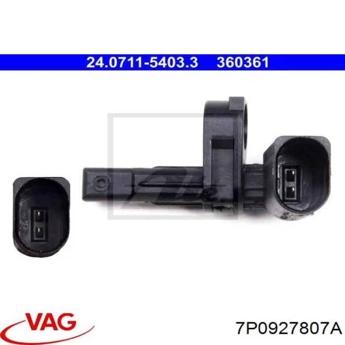 Sensor dianteiro de ABS VAG 7P0927807A preço, a partir de 32,44 USD