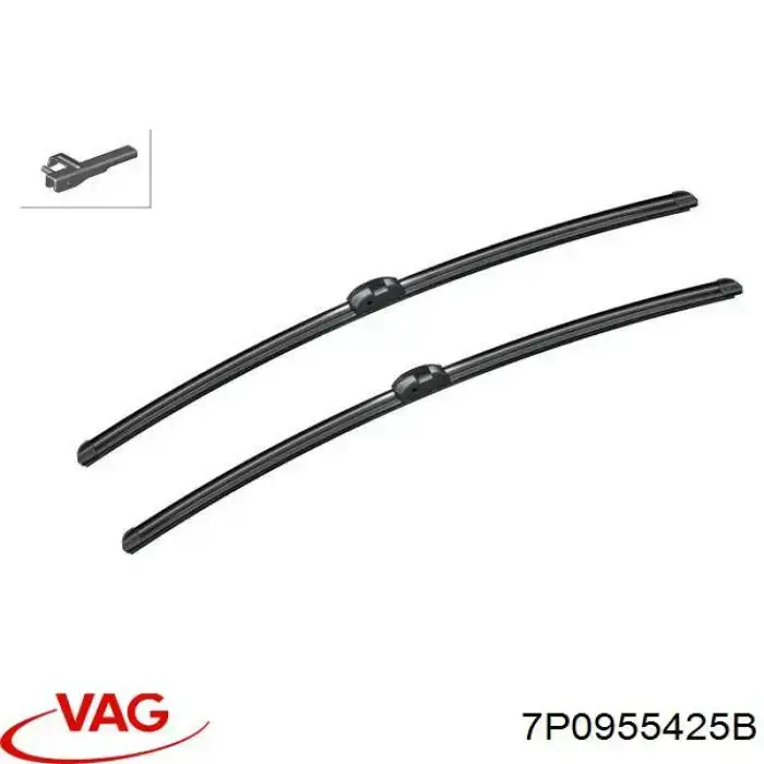 Купить 7P0955425B VAG Щетка-дворник лобового стекла водительская
