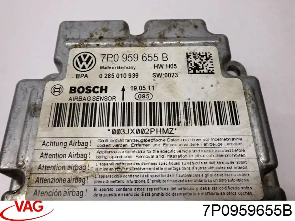 Блок управления airbag VAG 7P0959655B02D цена, от 22.57 USD