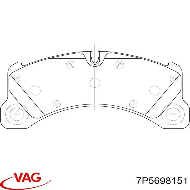 Колодки VAG 7P5698151 цена, от 84.74 USD