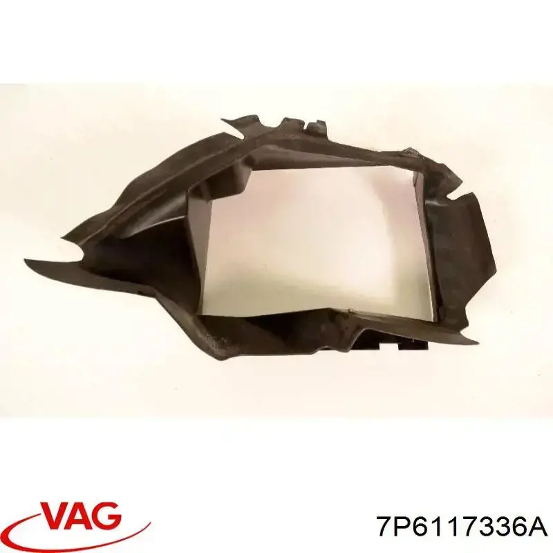 Воздуховод (дефлектор) радиатора интеркуллера правый VAG 7P6117336A цена, от 62.99 USD
