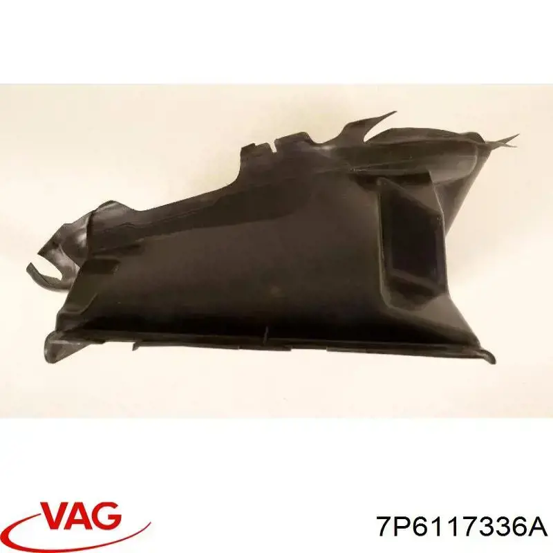 Купить 7P6117336A VAG Воздуховод (дефлектор) радиатора интеркуллера правый