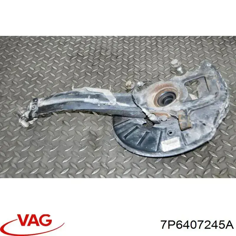 Цапфа (поворотный кулак) передний левый VAG 7P6407245A цена, от 100.68 USD