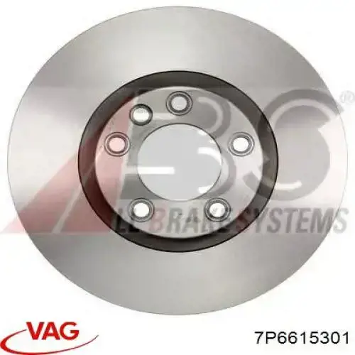7P6615301 VAG диск тормозной передний
