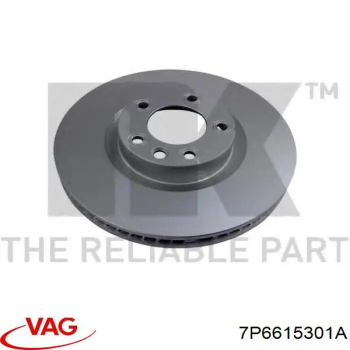 7P6615301A VAG диск тормозной передний