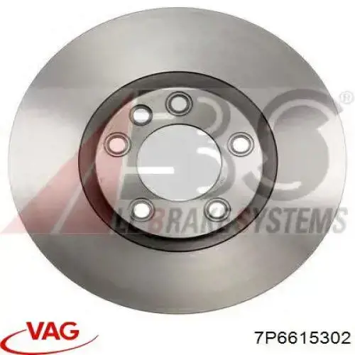 7P6615302 VAG диск тормозной передний