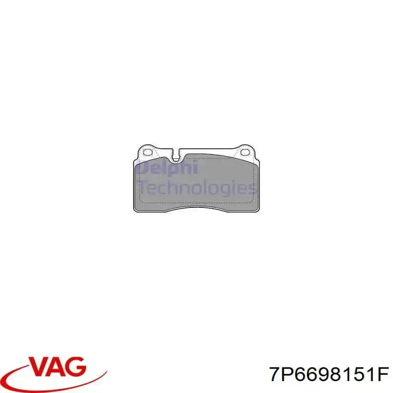 Тормозные колодки VAG 7P6698151F