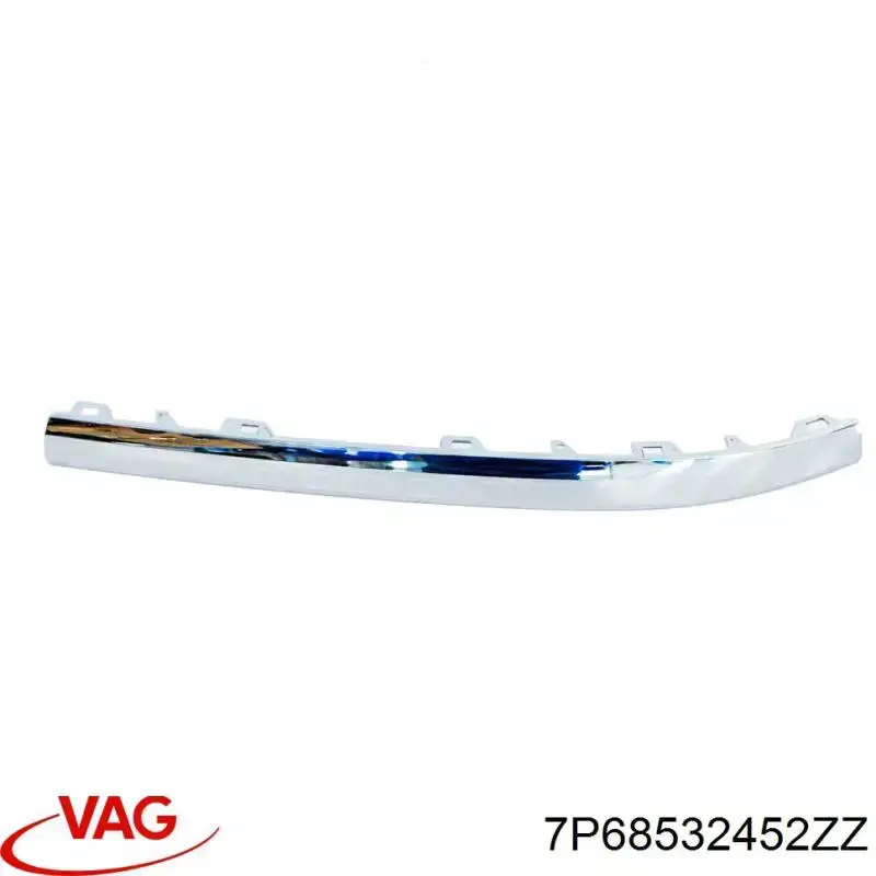 Молдинг решетки бампера переднего нижний PVG99086MA Signeda