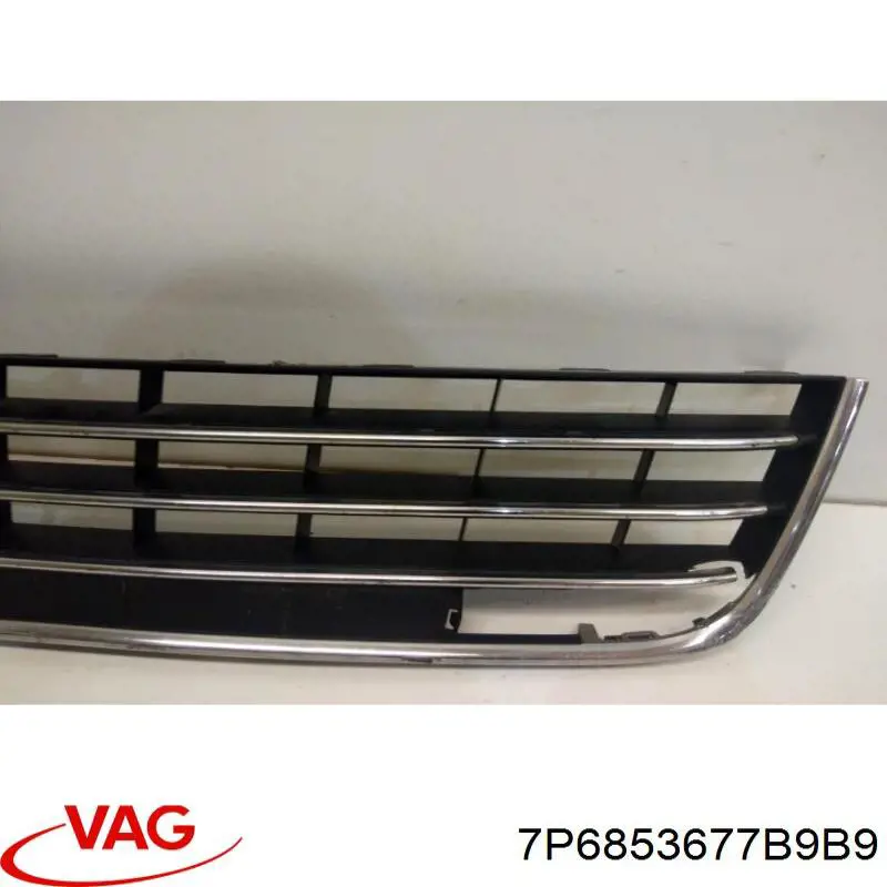 Молдинг решетки бампера переднего нижний VAG 7P6853677B9B9 цена, от 194.57 USD