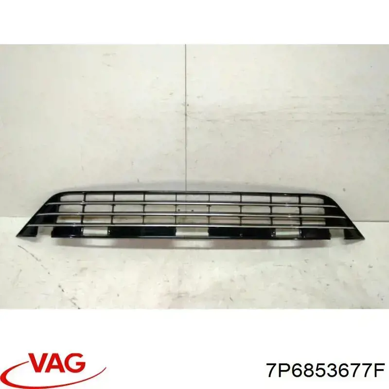 Решетка бампера 7P6853677F VAG