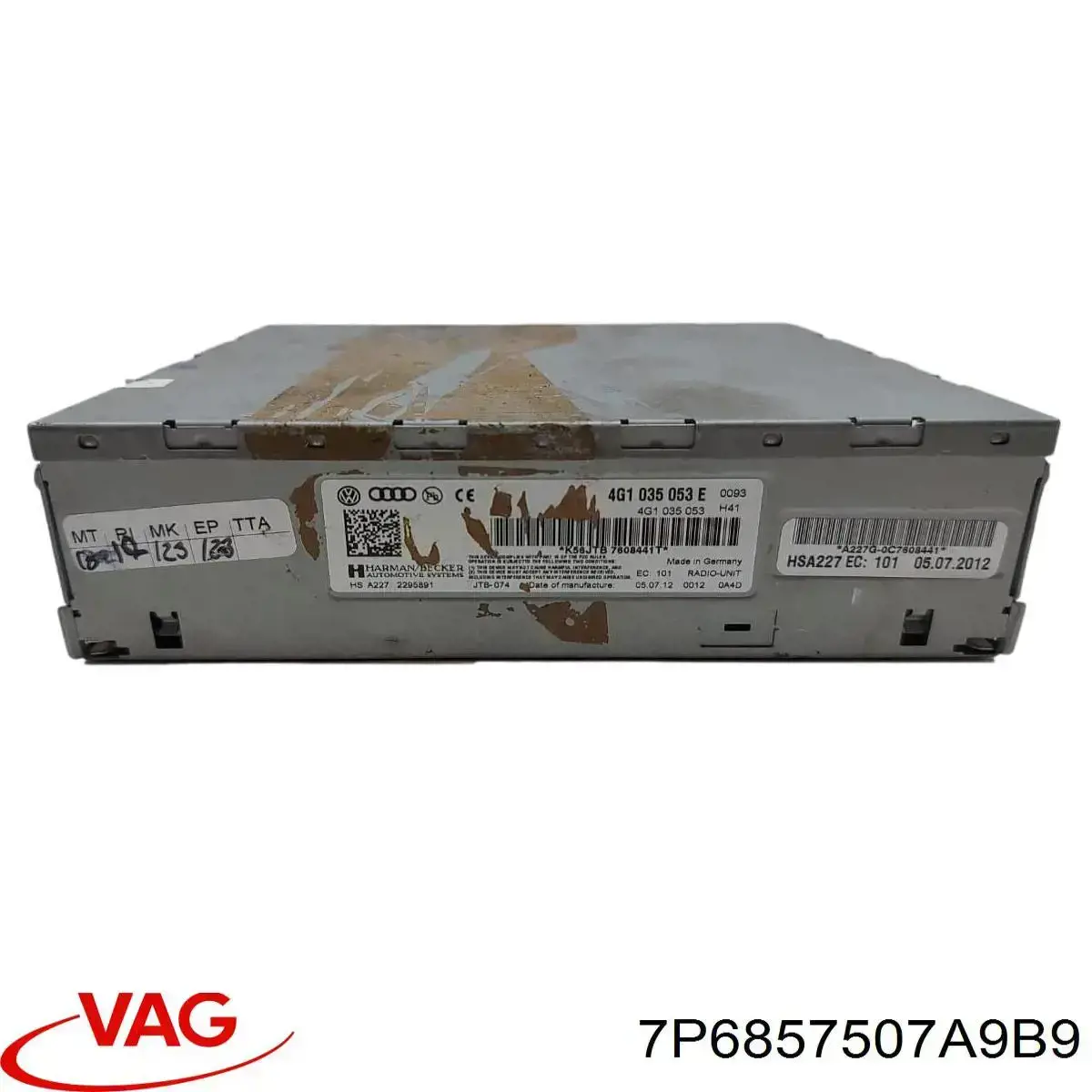 Купить 7P6857507A9B9 VAG Наружное зеркало левое