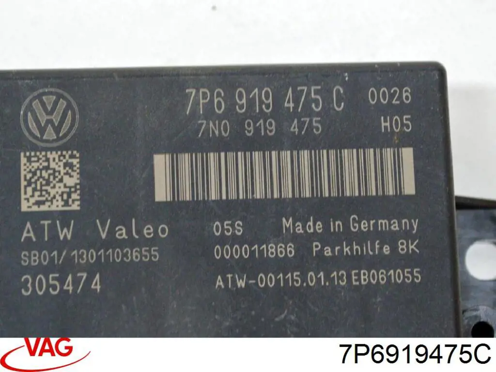 Купить 7P6919475C VAG Модуль управления парктроником