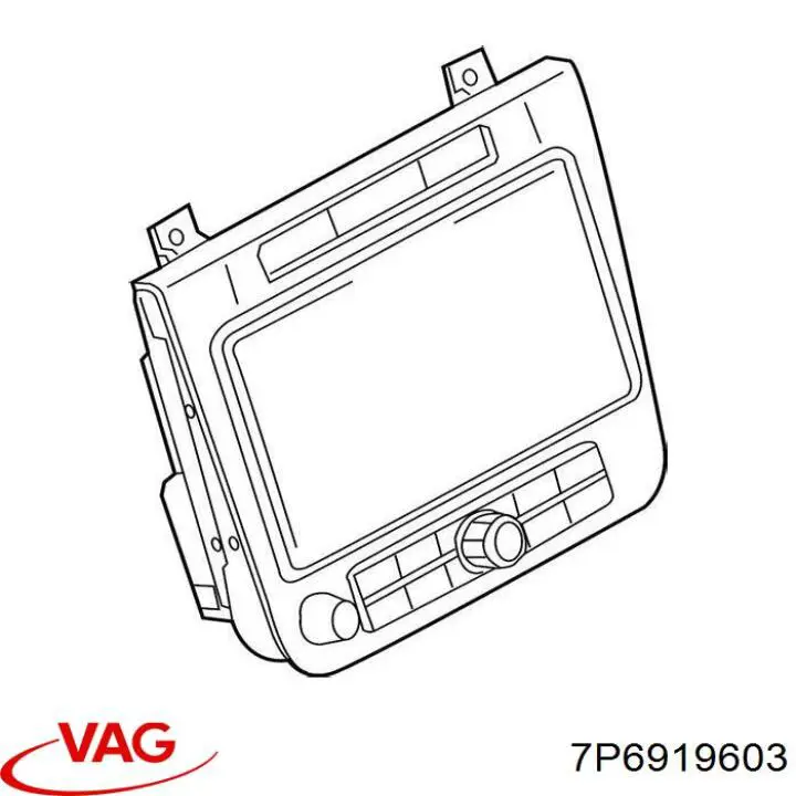 Купить 7P6919603X VAG Дисплей многофункциональный