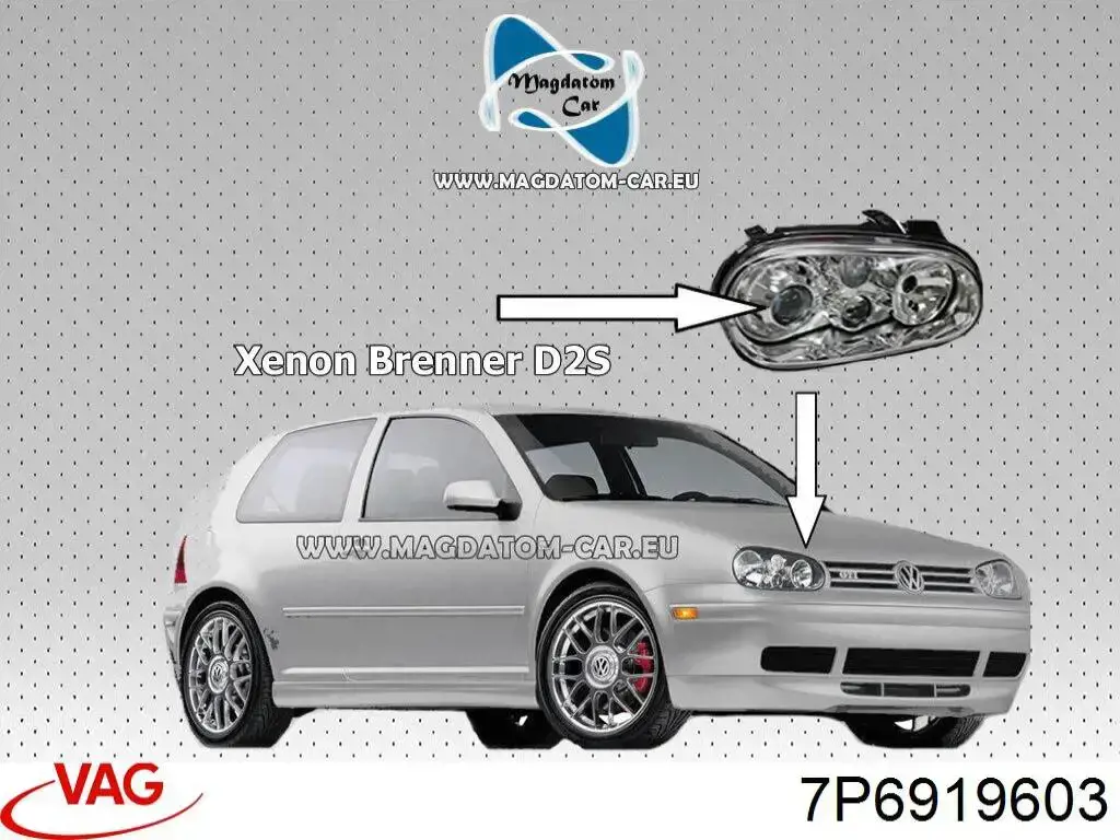 Дисплей бортового компьютера VAG 7P6919603X