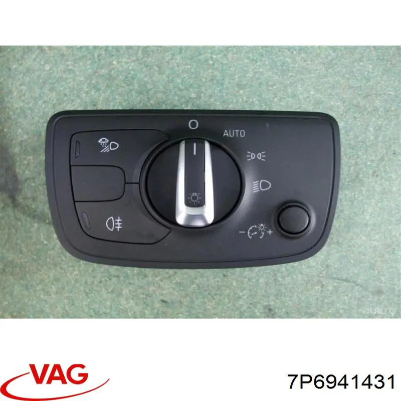 Переключатель света фар на "торпедо" 7P6941431 VAG