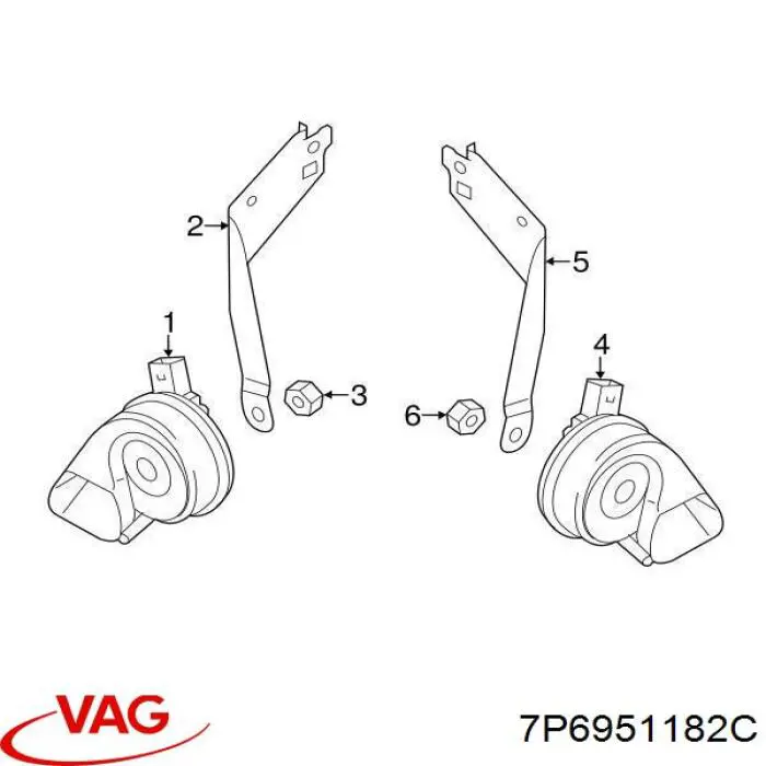  VAG 7P6951182C цена, от 6.33 USD