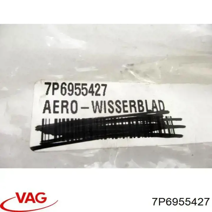 Limpa-pára-brisas de vidro traseiro 7P6955427 VAG
