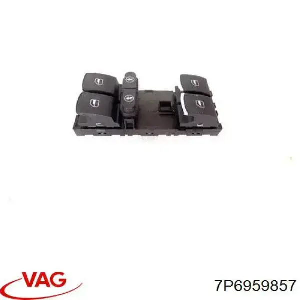 7P6959857 VAG кнопочный блок управления стеклоподъемником передний левый